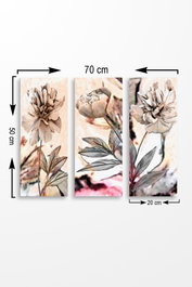 Wallity Cuadro Decorativo de MDF Multicolor (3 Piezas)